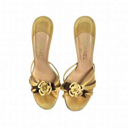Chanel Sandals with Camelia Flower